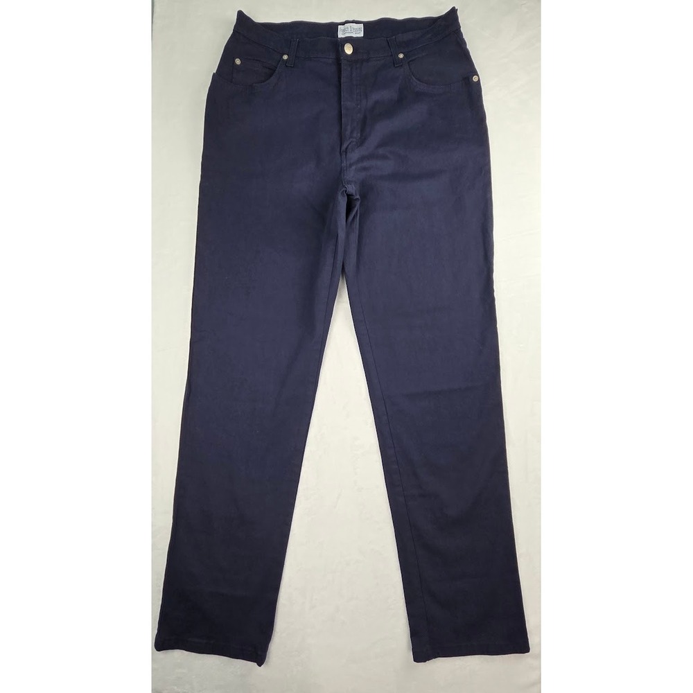 French Dressing Jeans Women Size 14 Blue Suzanne‎ Straight Leg Denim Excellent